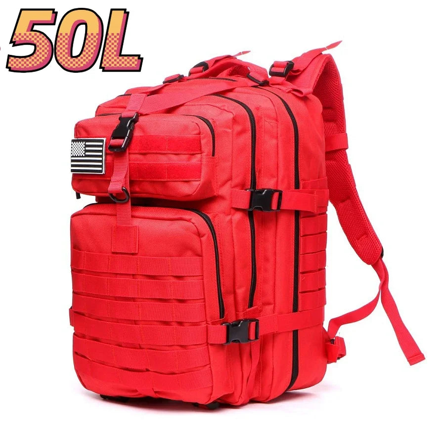 Waterproof Nylon Tactical Backpack for Hiking, Camping, Fishing & Outdoor Adventures