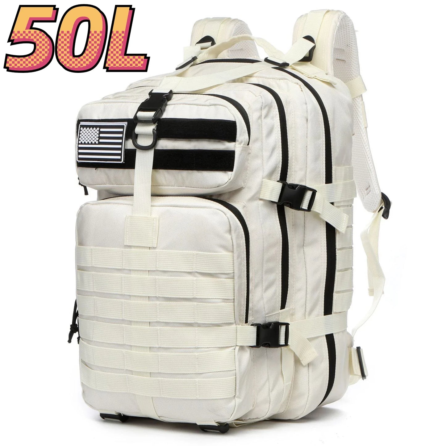 Waterproof Nylon Tactical Backpack for Hiking, Camping, Fishing & Outdoor Adventures