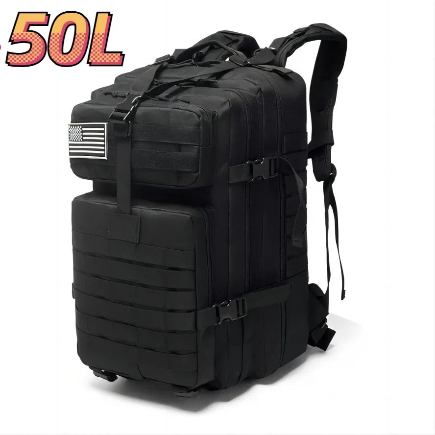 Waterproof Nylon Tactical Backpack for Hiking, Camping, Fishing & Outdoor Adventures