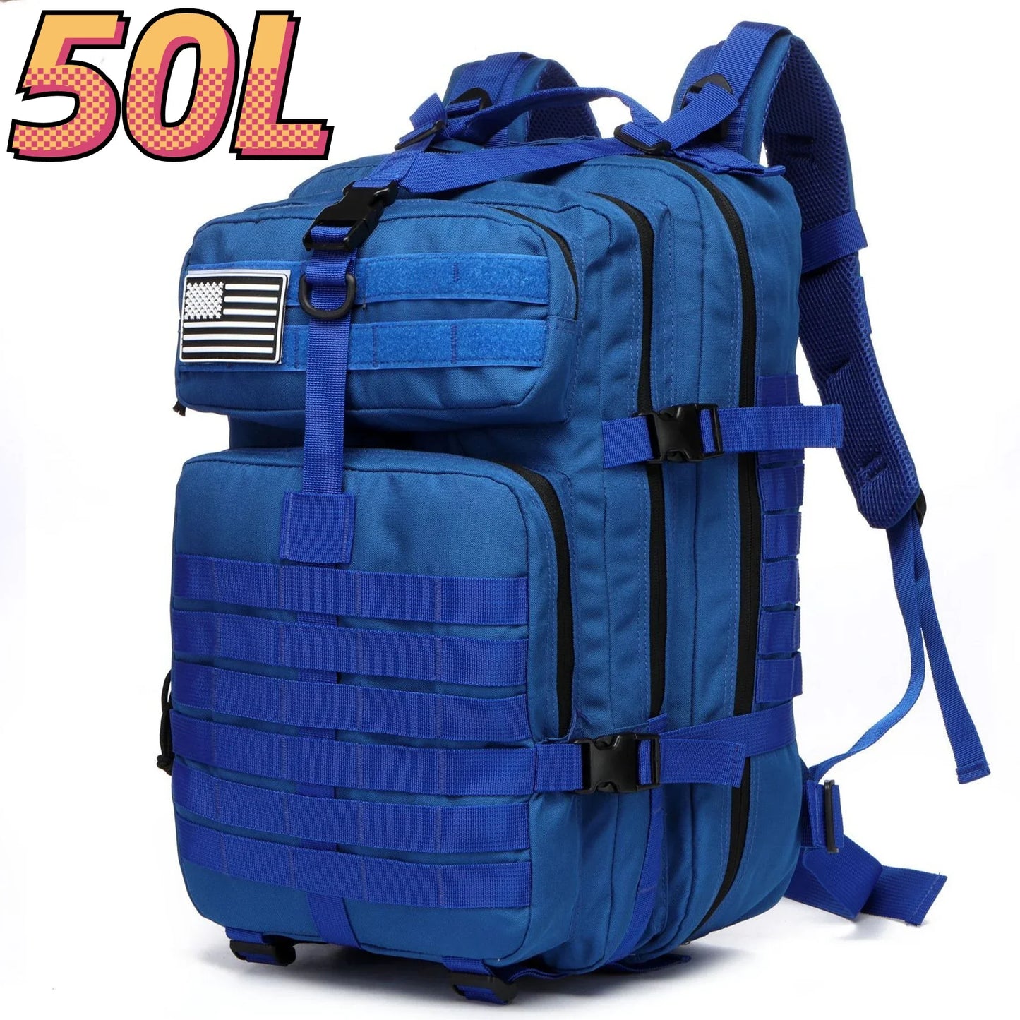 Waterproof Nylon Tactical Backpack for Hiking, Camping, Fishing & Outdoor Adventures