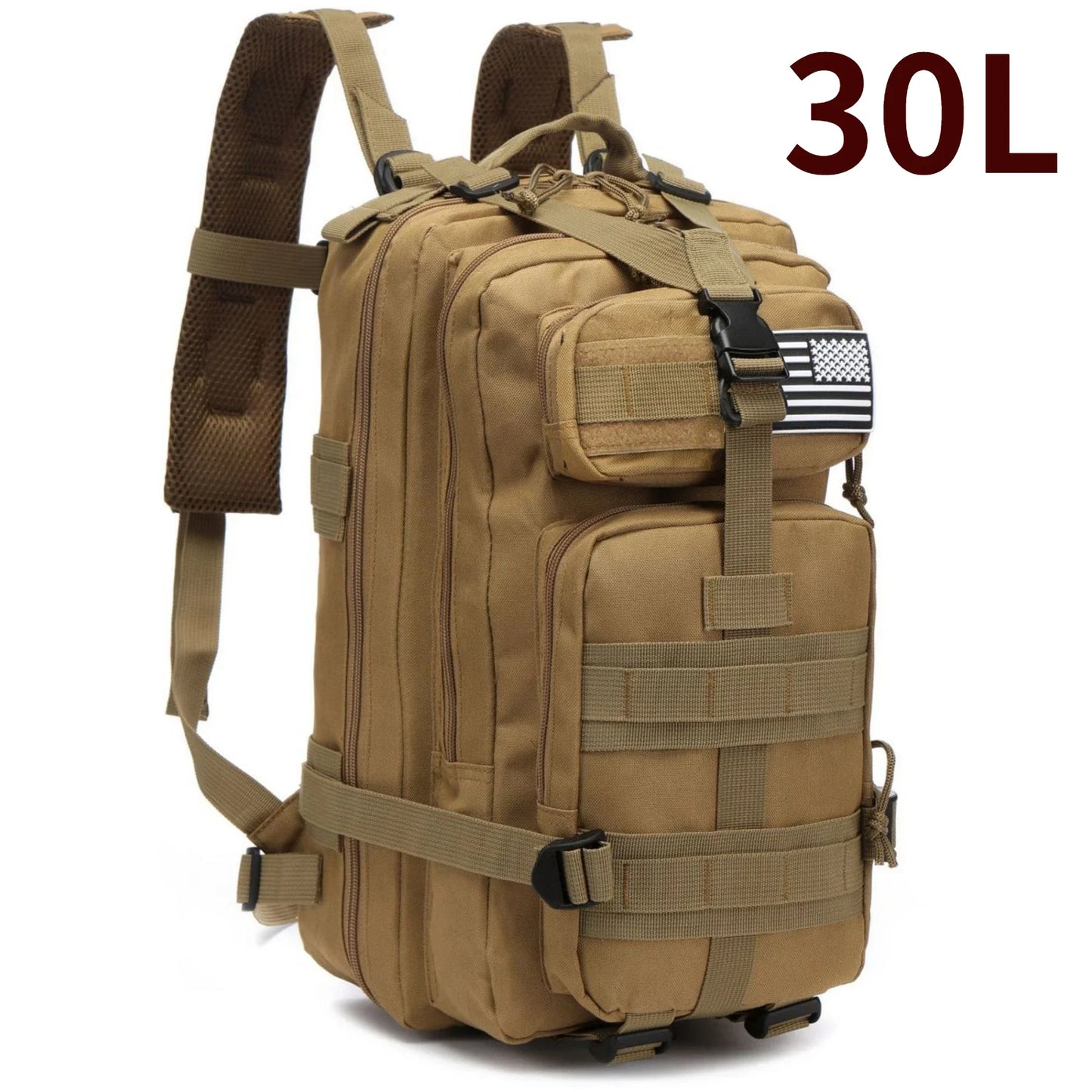 Waterproof Nylon Tactical Backpack for Hiking, Camping, Fishing & Outdoor Adventures